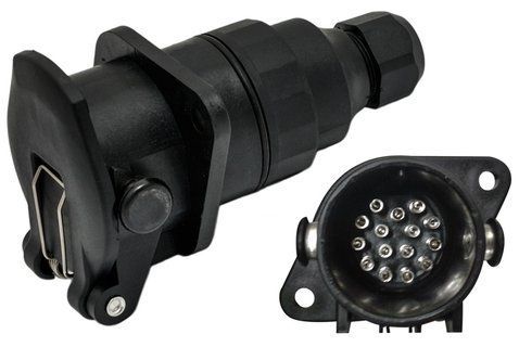Розетка електрична кабеля ADR 24V 15 PIN пластикова G-15-S 1408142724 фото