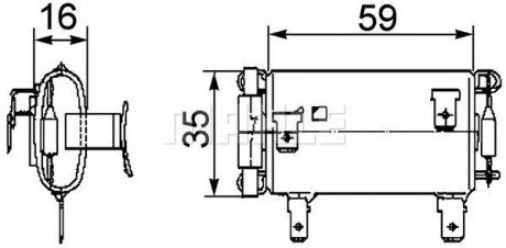 Резистор вентилятора DAF CF 65, CF 75, CF 85, XF 105, XF 95 CE136C-XE390C 01.01- (MAHLE / KNECHT | abr 14 000p) 2260971-1 фото