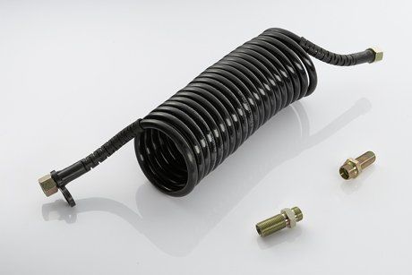 Spirala pneumatyczna (kolor kabla: czarny, kolor powłoki: czarny, M18x1,5/M16x1,5, długość: 4000mm/6400mm, średnica: 110mm, ilość zwojów: 20) (PE AUTOMOTIVE | 036.051-00)
