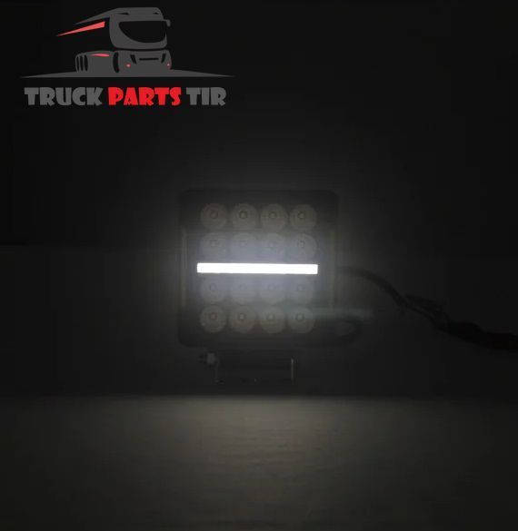 Lampa robocza LED 16 diod + pasek LED, uniwersalna