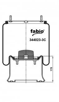 Sprężyna pneumatyczna z metalową paletą, (FABIO | 344023-3C)