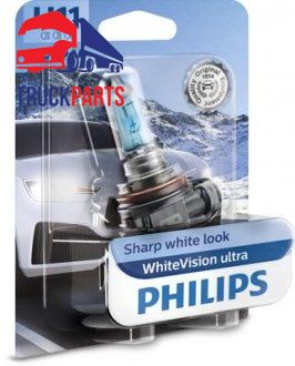 Лампа розжарювання H11 WhiteVision ultra 12V 55W PGJ19-2 (+60) (4000K) 1шт. blister (пр-во) (PHILIPS | 12362WVUB1) 2695579-4 фото