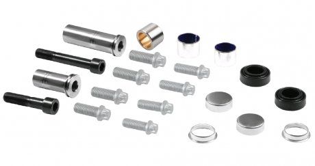 Комплект ремонтного суппорта MERITOR Elsa 225 (хром) Pins:Ø35/117 mm, Ø31/78 mm, Bolts: M16/M14 X 1.5 4 (50 01 866 989, 5001866989, 85109890, MCK1298) (TruckExpert | 34600482) 5156710-33 фото