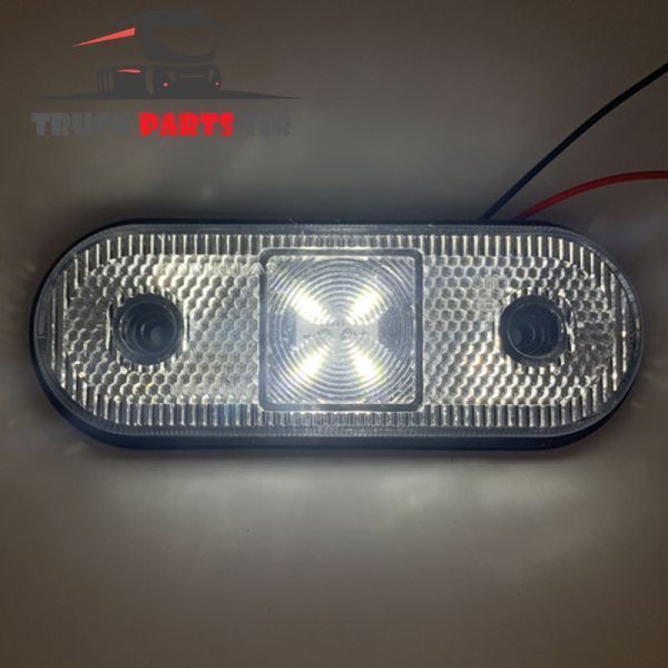 Габаритний ліхтар LED 12&ndash;24V білий для причепа/напівпричепа ISS40332B FR0192W фото
