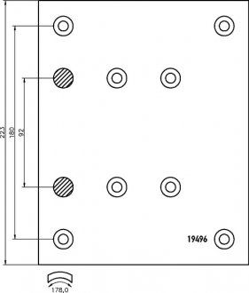 Комплект гальмівних накладок, WVA 19496/19488 (стандарт) (з заклепками) (Ulltimate | ja19496-0) 6624082-21 фото