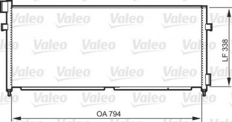 Радиатор кондиционера VOLVO FH12, FH16 08.93- (Valeo | 818987) 4453694-182 фото