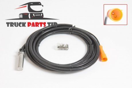 Датчик ABS DAF, Mercedes (WABCO) прямой с втулкой, в кожухе L=2640 mm; 2-pins (001 542 0818, 001 542 7718, 0015420818, 0015427718, 002 542 2418, 002 542 2718, 002 542 3718, 002 542 3818, 0025422418, 0025422718, 0025423718, 0025423818, 1518009, 151831 (LFA 19004 фото
