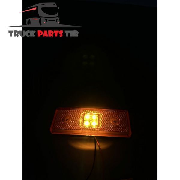 Габаритний Ліхтар LED Жовтий 12&ndash;24V Для Причепа/Напівпричепа Mercedes Sprinter 110&times;40&times;10MM E-Mark FR0182 фото