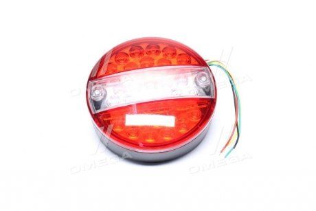 Фонарь задний круглый LED (красный-белый) с указателем поворота (TEMPEST | tp 97-27-94) 3831299-2 фото