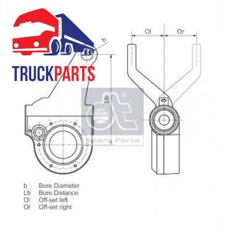 Regulator hamulca lewy SCANIA 3, 3 BUS, 4, P,G,R,T 01.88- (DT | 1.18110)