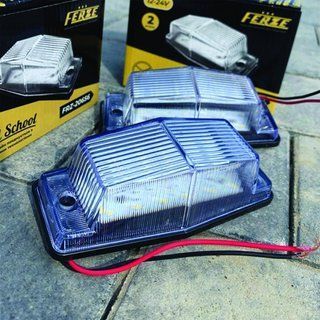 Lampa obrysowa LED biała 24V tuningowa Old School