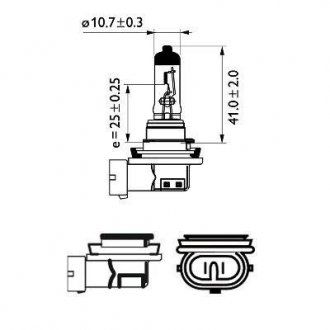 Лампочка X-tremeVision Pro150 галоген H11 (1 шт, 12 В, 55 Вт, тип гнізда: PGJ19-2) (PHILIPS | 12362XVPB1) 2762809-75 фото