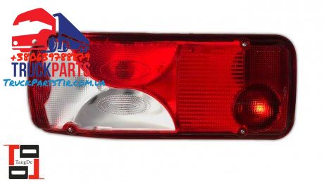 Задний фонарь с подсветкой левое Scania 5, 6 (штамп E-Mark) (1756754, 2021579, 2129985) (TANGDE | td02-52-003l) 2753252-23 фото