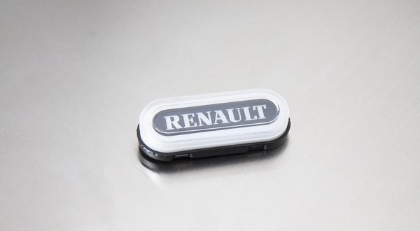 Ліхтар габаритний овал НЕОН напис "RENAULT" білий MG101595 фото