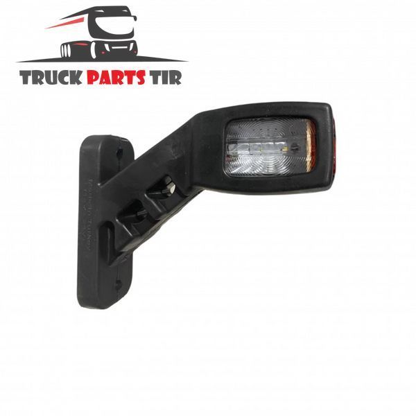 Габаритный фонарь рожок LED 12&ndash;24V трёхцветный 14 см Schmitz Krone K&ouml;gel Schwarzmuller Wielton Fliegl K&auml;ssbohrer Tirsan Fruhauf Benalu VanHool FR0131 фото