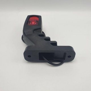 Lampa obrysowa rożek LED 24V tr&oacute;jkolorowa 14 cm wskaźnik znosu przyczepy Schmitz Krone K&ouml;gel Schwarzmuller Wielton Fliegl K&auml;ssbohrer Tirsan Fruhauf Benalu VanHool