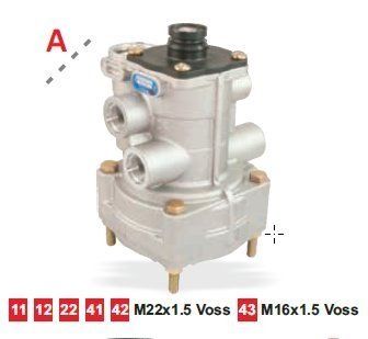 Zawór sterujący hamulcem do przyczepy daf rvi scania mb (Filkar | 3F 152 00100)