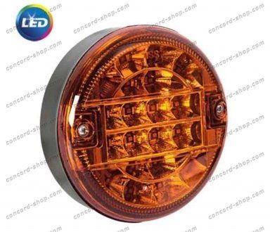 Ліхтар задній LED, желтый, указателя поворота d=137/d=142x52, M6 (45) (mm) (ISIKSAN | 10405K) 5052180-182 фото