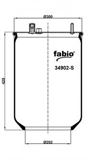 Poduszka pneumatyczna bez palety, (FABIO | 34902-S)
