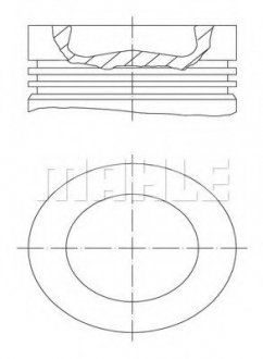 Поршень d-131mm (STD) VOLVO A/9700/9900/B 12/FH12/FM/FM 12/NH12, Renault MAGNUM D12B/C/D (MAHLE / KNECHT | 038 56 00) 1960567-1 фото