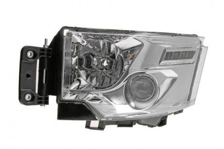 Reflektor lewy (2*LED/H1/H7, elektryczny, ze światłami do jazdy LED, kolor wstawki chromowany) Renault C, T 01.13- (TRUCKLIGHT | hl-rv011l)