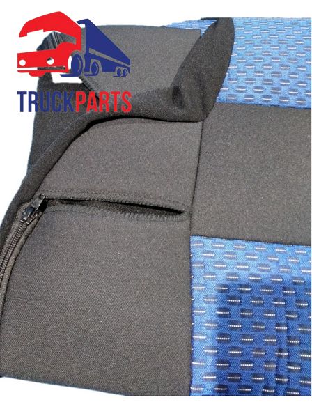 Чехол на сиденье грузовика MAN TGL/TGM синий оттенок (комплект на 3 сиденья, 1 ремень безопасности) 11K0605B фото
