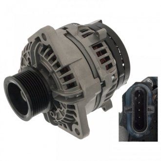 Alternator (24V, 80A) MERCEDES ACTROS, ACTROS MP2 / MP3, ATEGO, ATEGO 2, AXOR, AXOR 2, CITARO (O 530), CONECTO (O 345), ECONIC, INTOURO, LK/LN2, OH, TOURINO (O 510 ), UNIMOG M902.903-OM926.990 03.96- (FEBI BILSTEIN | 48946)