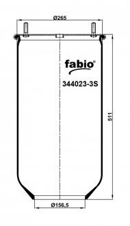 Poduszka pneumatyczna bez palety, (FABIO | 344023-3S)