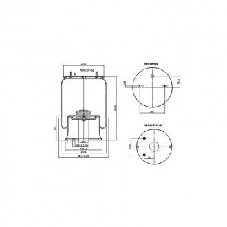 Sprężyna pneumatyczna 1T19L11W01M586361/1R1 (Airtech | 391318K)