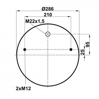 Poduszka pneumatyczna bez palety, (FABIO | 344023-3S)