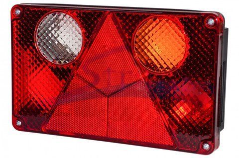 Uniwersalna lampa tylna 12/24V prawa, 115