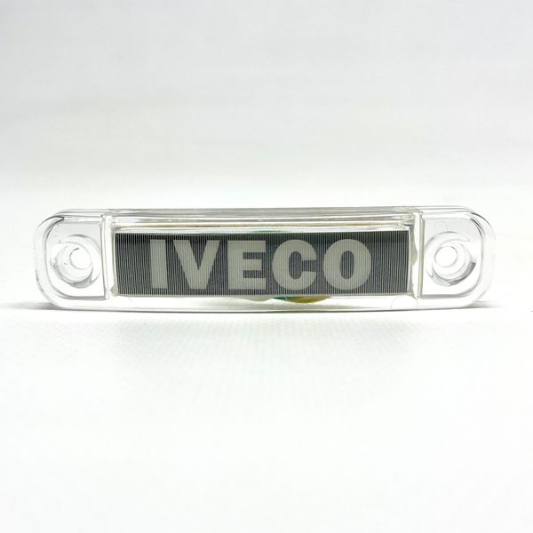 Габаритный фонарь светодиодный белый 24В с надписью Iveco L003024IVW фото