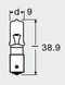 Лампочка вспомогательная H21W, max. 21Вт, тип гнезда BAY9S (OSRAM | 64138) 1962098-22 фото 3