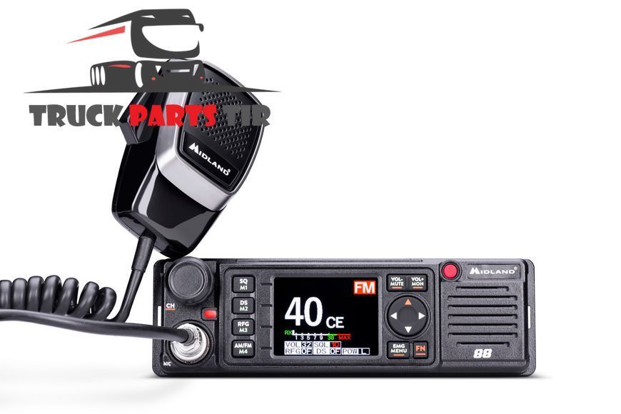 Радиостанция M-88, AM/FM, 12/24 V, VOX, DIN1 MIDLAND C1435 фото