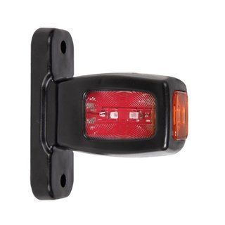 Lampa obrysowa rożek LED 12&ndash;24V tr&oacute;jkolorowa 8 cm wskaźnik znosu przyczepy