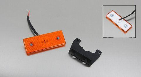 Lampa obrysowa z uchwytem LED 12&ndash;24V ż&oacute;łta FR182 BUS