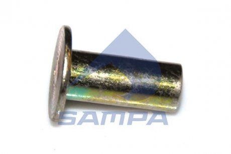 Nit rurkowy stalowy d8x18mm płaski (SAMPA | 094.170)