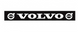 Бризговик МЕТЛА на задній бампер із малюнком "VOLVO" Чорно-білий (350X2400) mg100859 фото