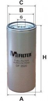 Фильтр топливный (M-FILTER | df3520) 1920091-24 фото