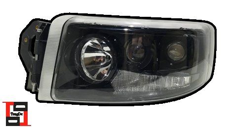 Reflektor r/control czarny ze światłem przeciwmgłowym, z lampą ksenonową i statecznikiem lewy Renault nowy Premium (znaczek E-Mark) (5010578454) (TANGDE | td01-58-009axl)