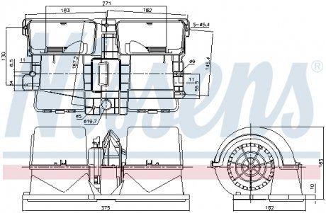 Dmuchawa pasuje do: SCANIA P,G,R,T 01.03- (NISSENS | 87134)