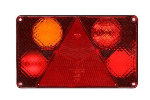 Uniwersalna lampa tylna 12/24V lewa, 114