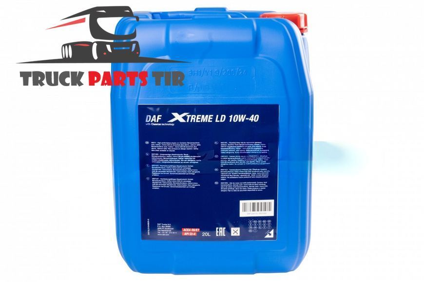 Моторное масло DAF Xtreme LD 10W40 (для Euro 5/Euro 6), 20 л DAF09374XX фото