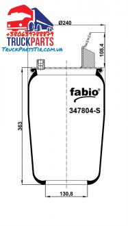 Poduszka pneumatyczna bez palety, (FABIO | 347804-S)