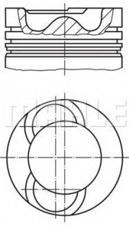 Tłok f 102 MIDR.06.02.26 (MAHLE / KNECHT | 592 44 00)