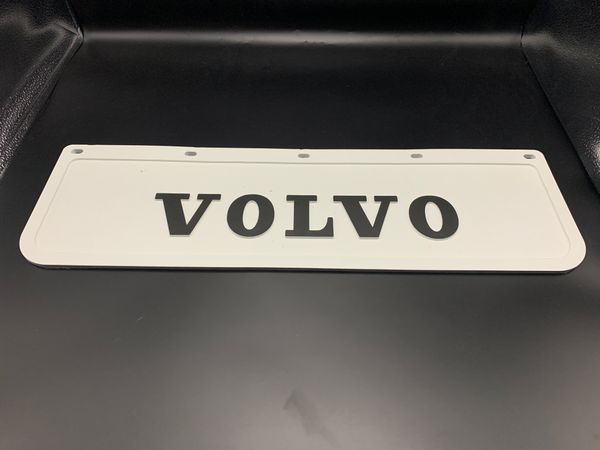 Брызговик на крыло кабины с объёмным рисунком "VOLVO" Белый (180X600) GP0405 фото