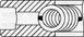 Komplet pierścieni tłokowych (95.00/+0.60) (3.02.02.5) CITROEN Jumper 2.8D -02, FIAT Dicato 2.8D (YENMAK | 91-09693-060)