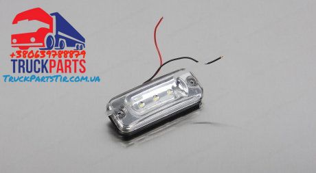 Ліхтарик габаритний білий діодний 24В 3 LED белый DAF XF95/105 (Contech | mg99941) 2834357-33 фото