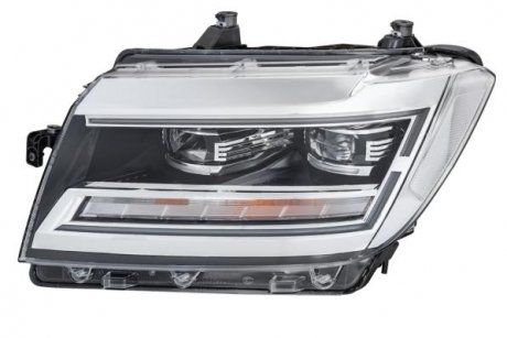 Reflektor lewy (LED, elektryczny, z silnikiem, LED) MAN TGE; Volkswagen CRAFTER (HELLA BEHR | 1EX012 830-091)