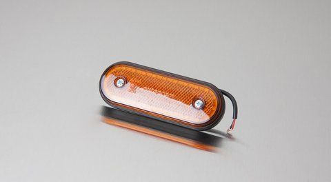 Фонарь габаритный 24 LED овал желтый 202020-S фото